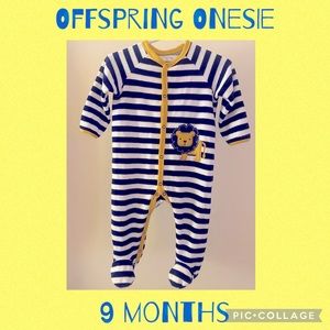 Offspring onesie 💙⭐️ Blue and white striped with yellow trim like NEW
